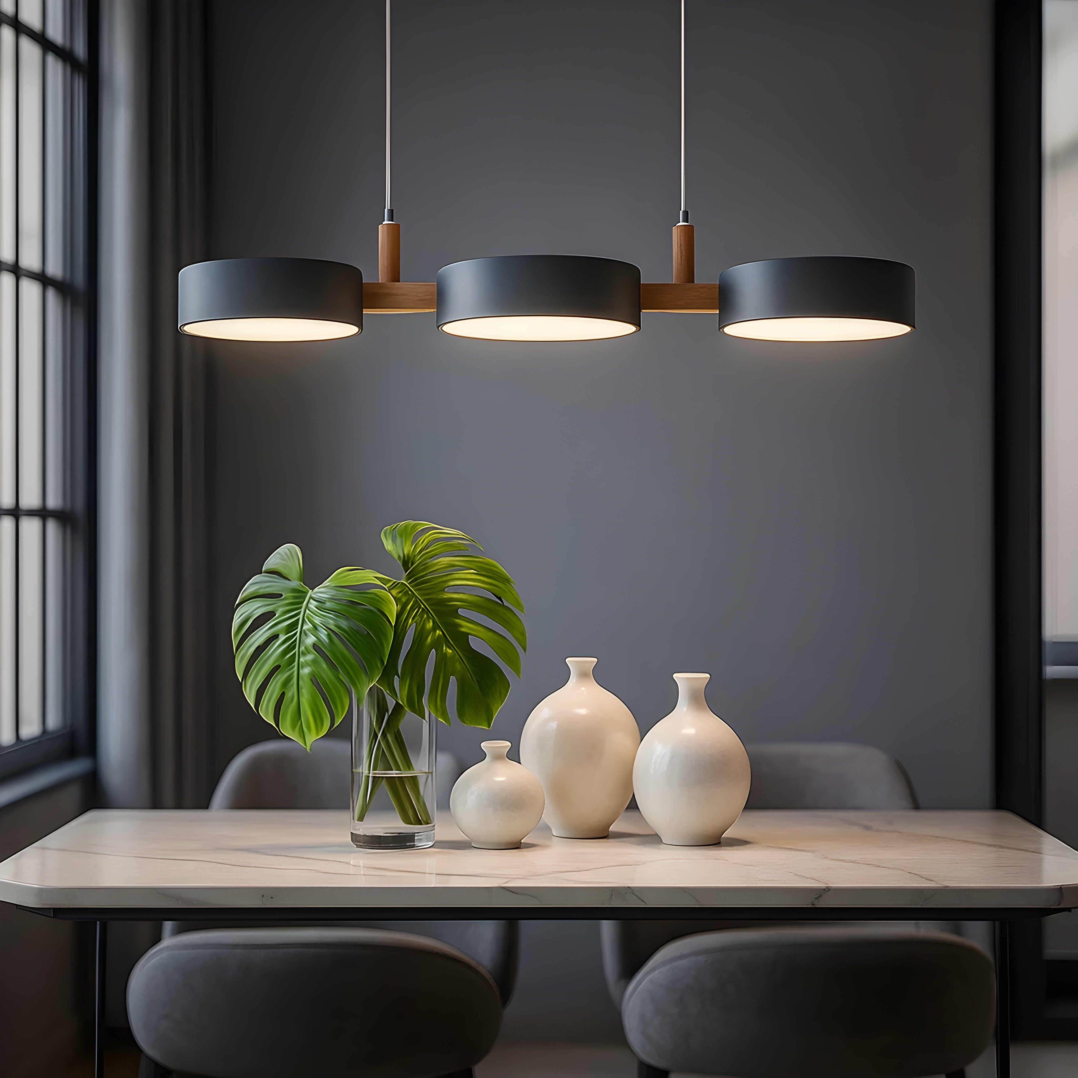 LED Pendelleuchte für Esstisch – 3-flammig & Dimmbar | Modernes Design für Esszimmer