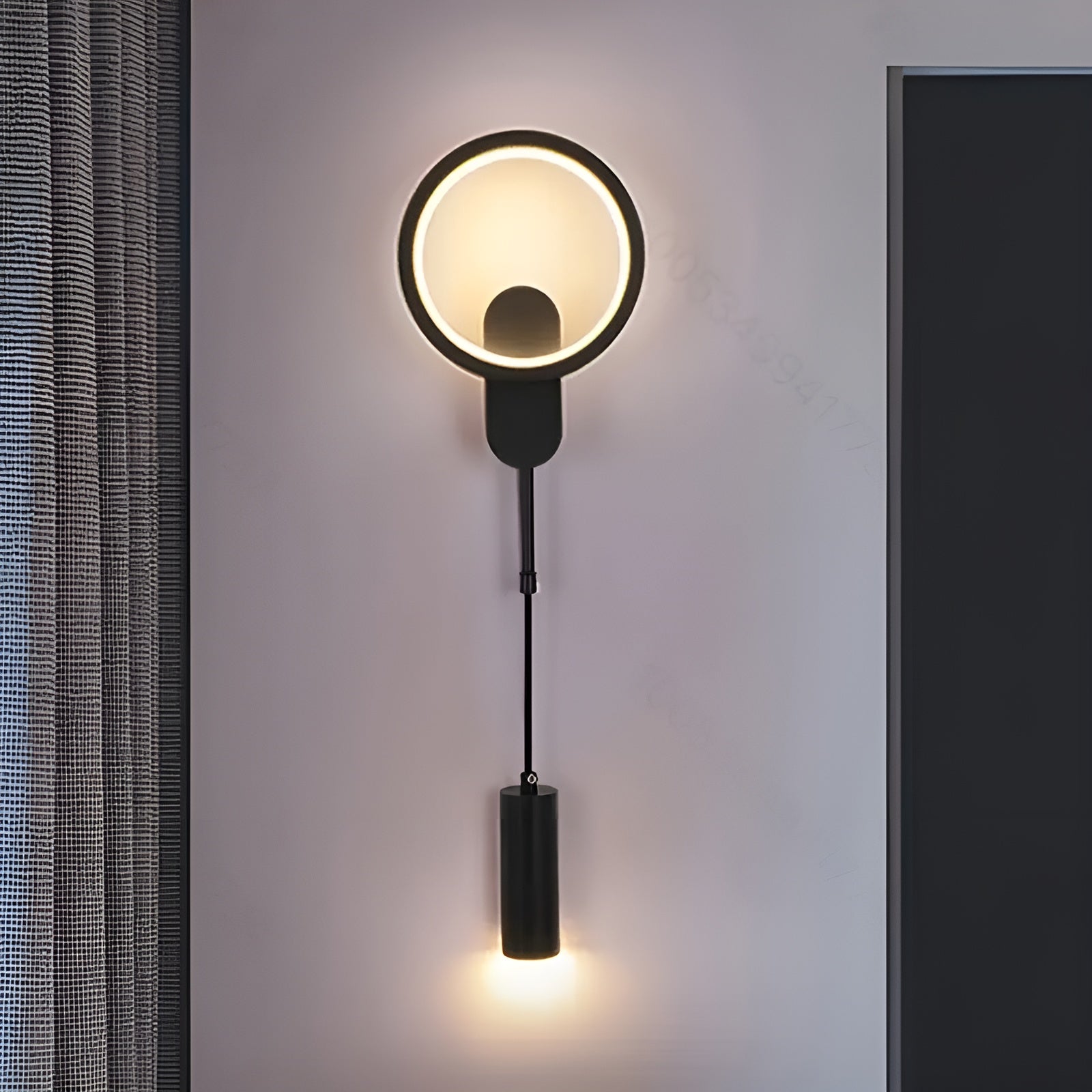 LED-Wandlampe – Stilvolle Schwarz-Goldene Leuchte | Dekorative Beleuchtung für Wohnzimmer, Schlafzimmer & Flur