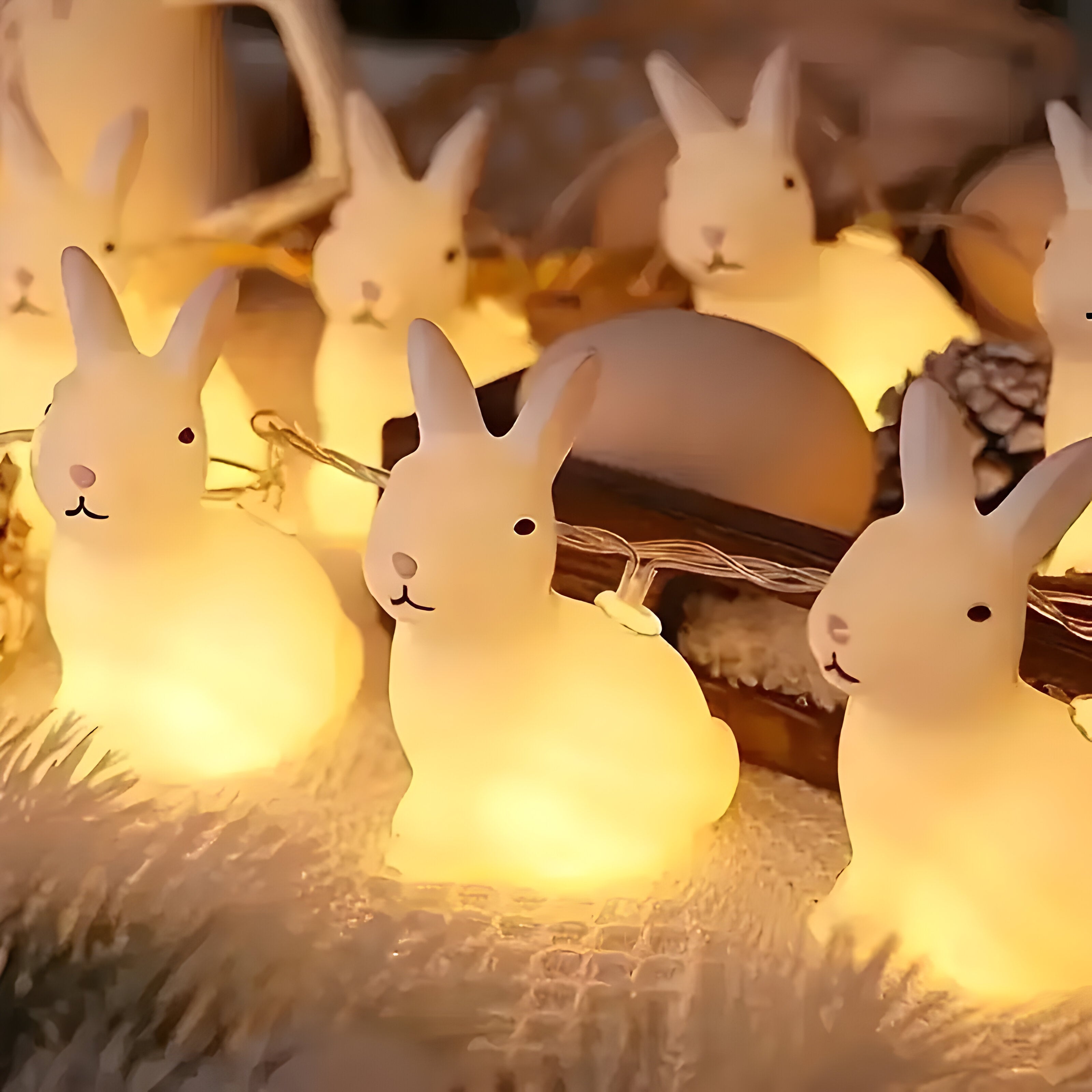 LumiRabbit Light - Vintage-Stil LED-Hasen Kette Licht