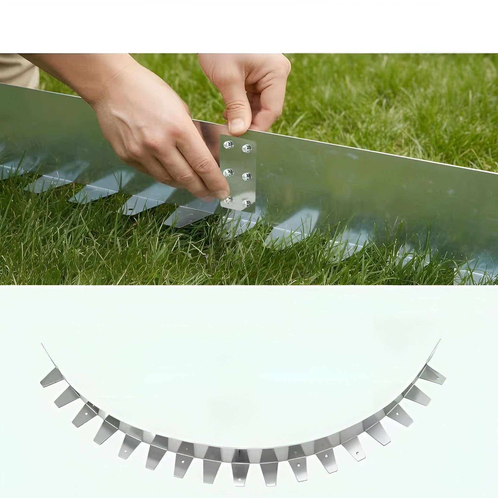 Beeteinfassung Metall 5er Set – Wetterfest und Einfach zu Montieren | Für Garten Rasen und Blumenbeete - Wohnen