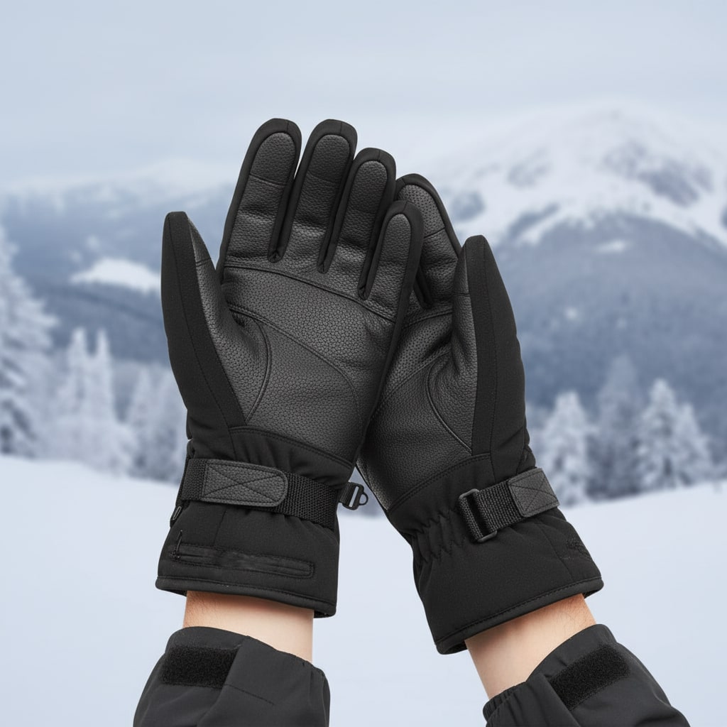 Beheizbare Handschuhe – Detailansicht Heizfunktion