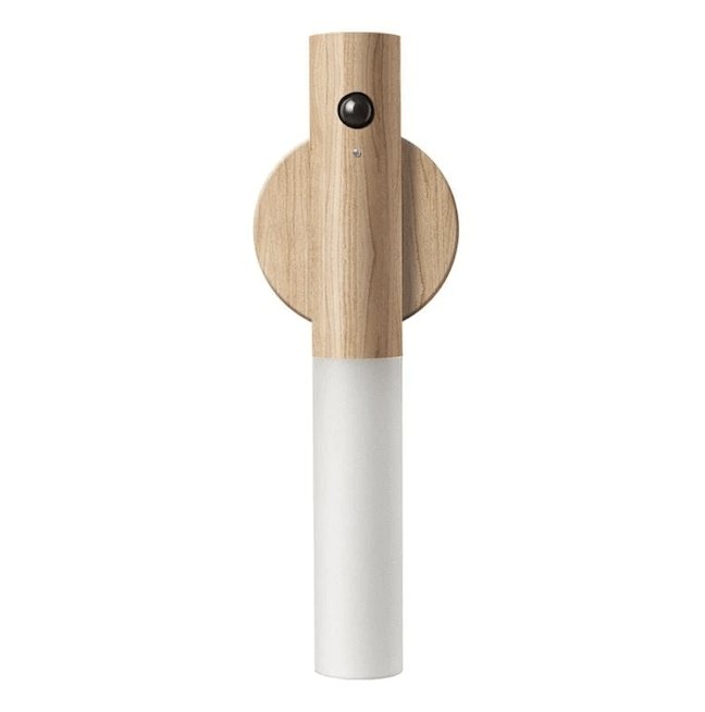 Bewegungssensor-Nachtlicht mit Magnethalterung – minimalistisches Holzdesign - Bewegungssensorleuchte