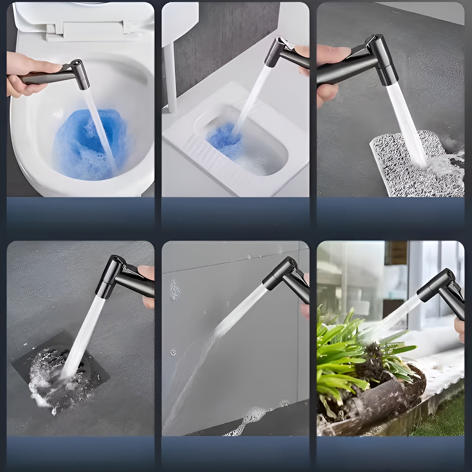 Bidet Handbrause Set – Hygienische Reinigung und Vielseitig | Edelstahl Für Badezimmer und WC - Bidet-Duschen
