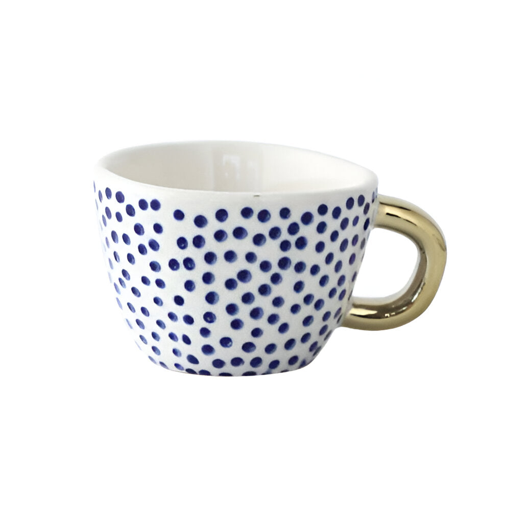 Keramiktasse mit geometrischem Design – Stilvoll und modern | Ideal für Kaffee oder Tee