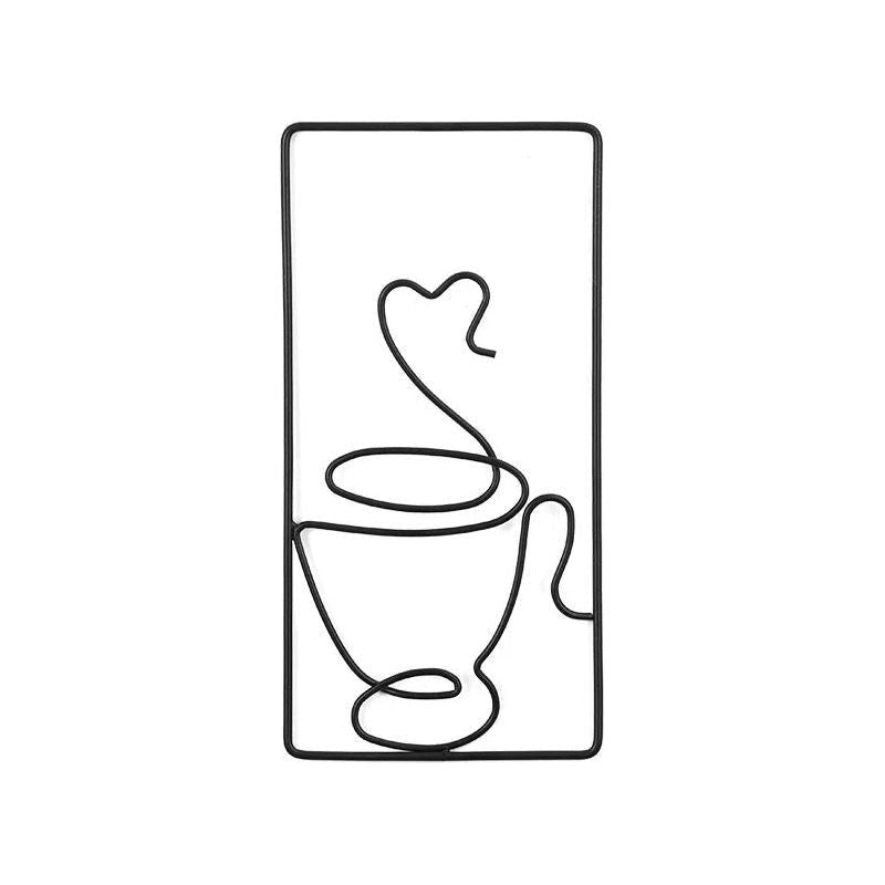 Brew Mood - Ästhetischer Kaffee Metall Wanddekoration - Wanddekoration