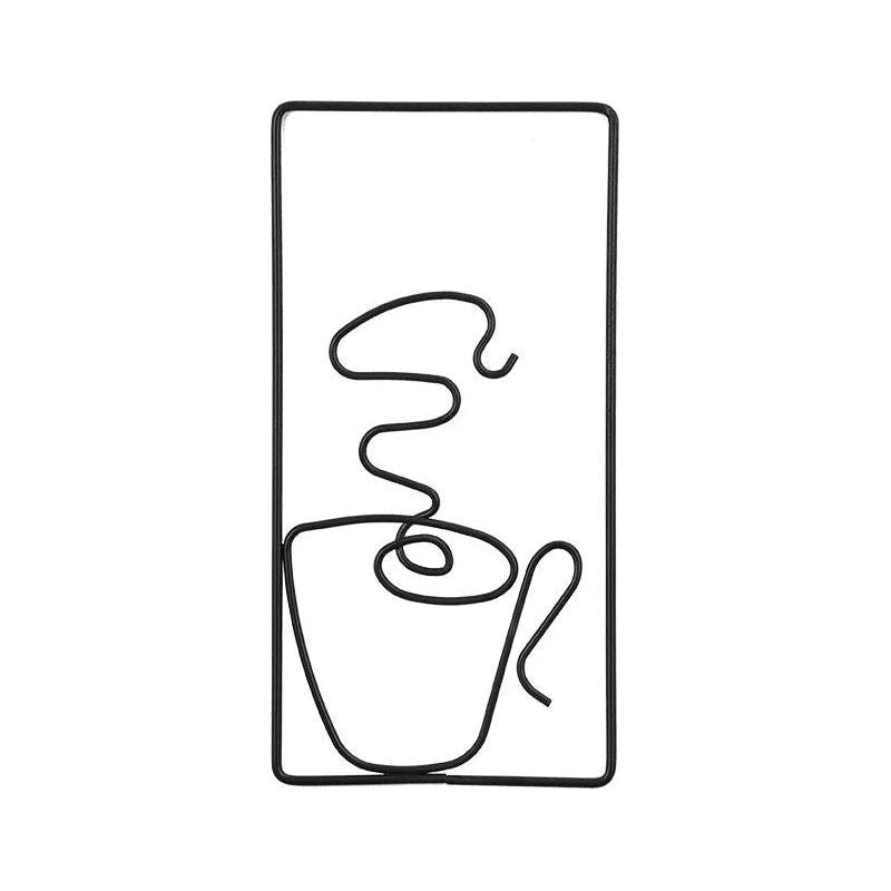 Brew Mood - Ästhetischer Kaffee Metall Wanddekoration - Wanddekoration