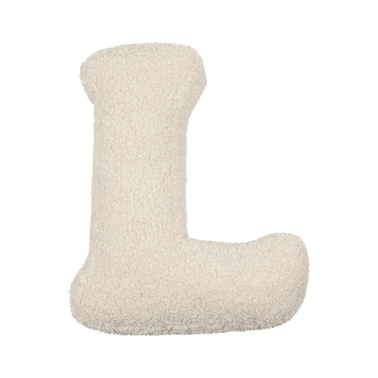 Buchstaben-Kissen aus Plüsch- Personalisierbare Kuscheldeko für Sofa oder Kinderzimmer - L - Kissen