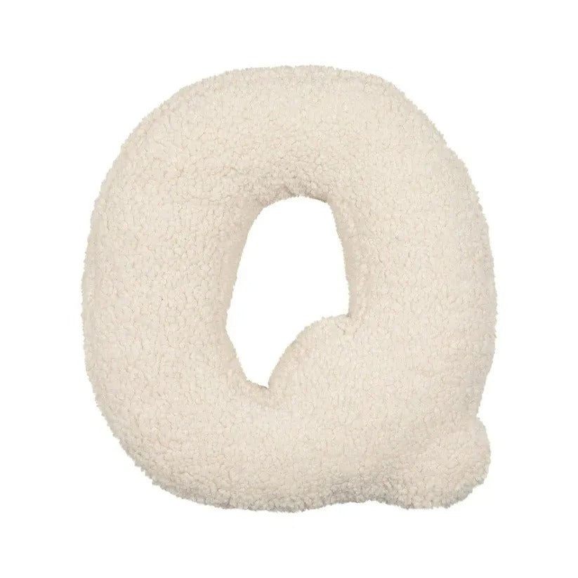 Buchstaben-Kissen aus Plüsch- Personalisierbare Kuscheldeko für Sofa oder Kinderzimmer - Q - Kissen