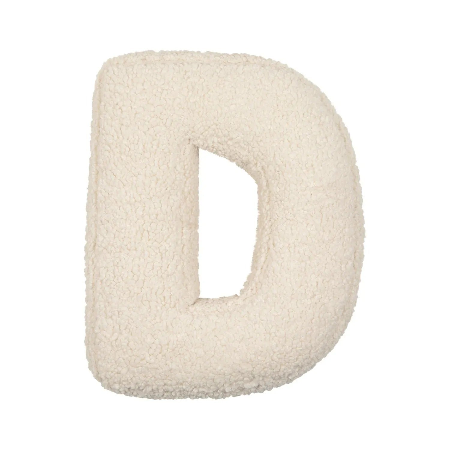 Buchstaben-Kissen aus Plüsch- Personalisierbare Kuscheldeko für Sofa oder Kinderzimmer - D - Kissen