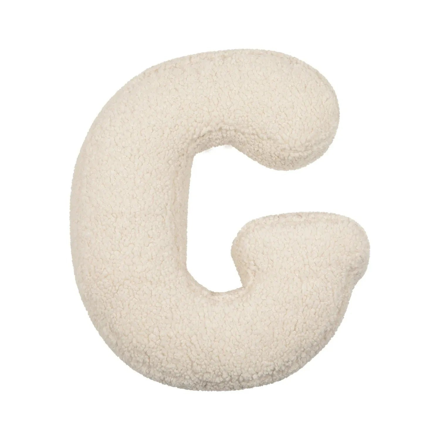Buchstaben-Kissen aus Plüsch- Personalisierbare Kuscheldeko für Sofa oder Kinderzimmer - G - Kissen