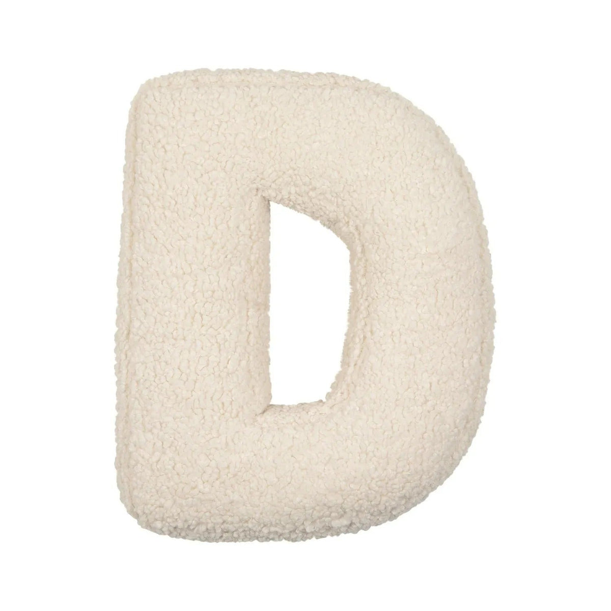 Buchstaben-Kissen aus Plüsch – Weiches Deko-Kissen für Sofa und Kinderzimmer - D - Dekokissen