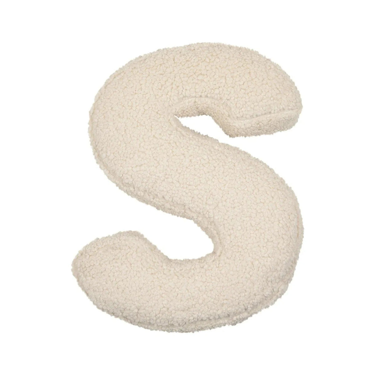 Buchstaben-Kissen aus Plüsch – Weiches Deko-Kissen für Sofa und Kinderzimmer - S - Dekokissen
