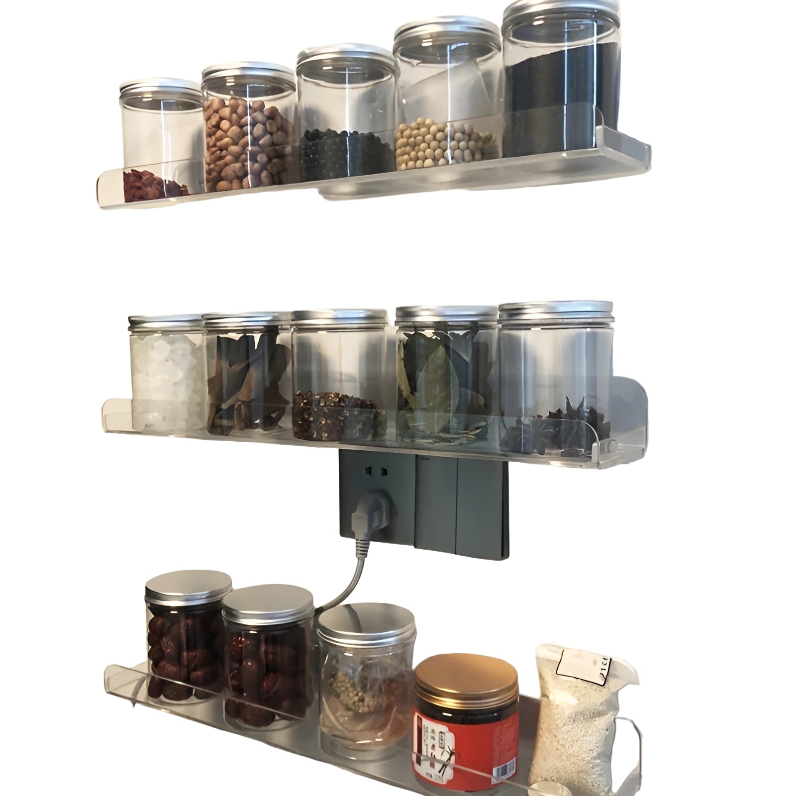 Acryl Wandregal – Bohrfreie Aufbewahrung | Ideal für Bad und Küche