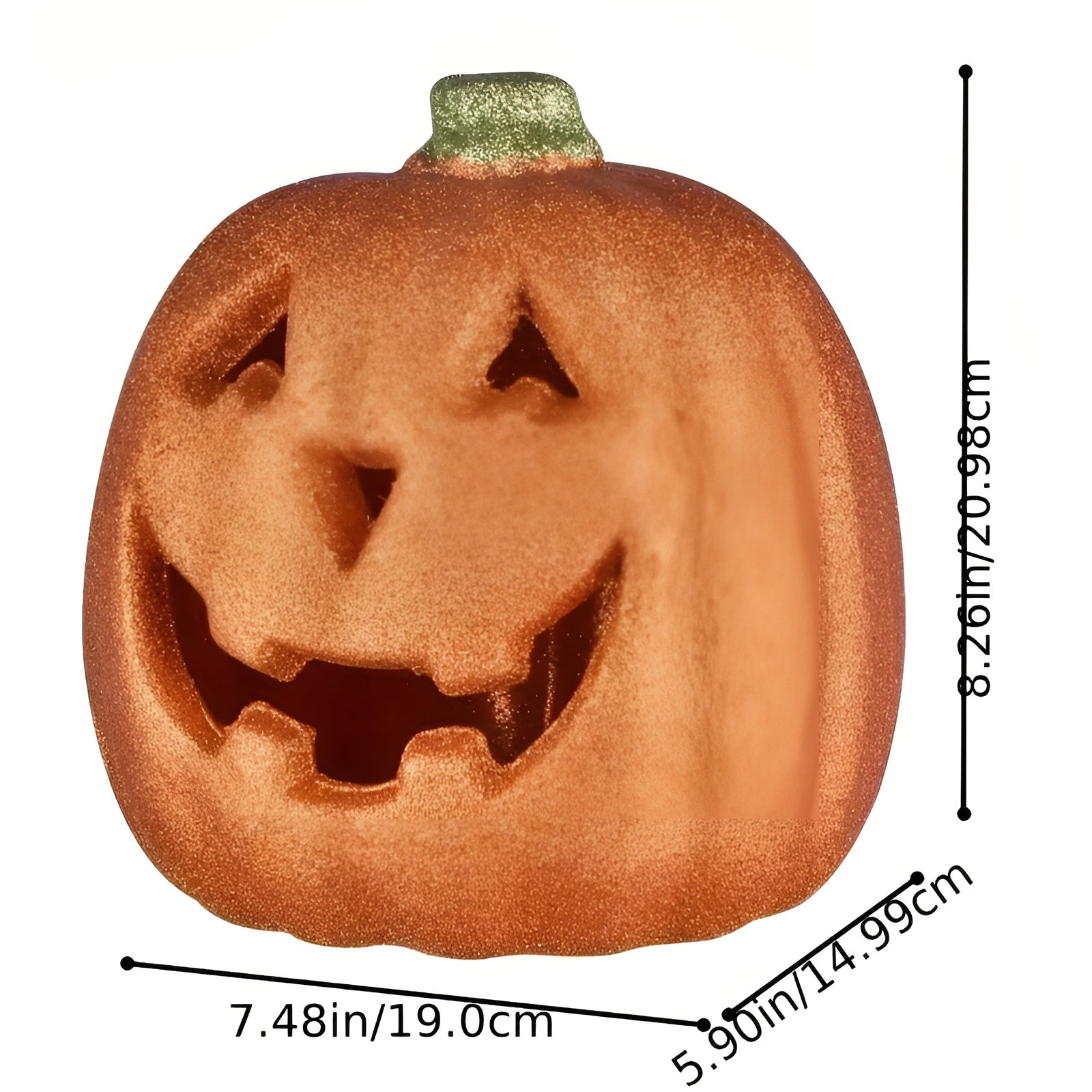 Halloween Kürbis-Laterne – Große Dekorative Leuchte | Perfekt für Innenraum, Party & Herbstdeko