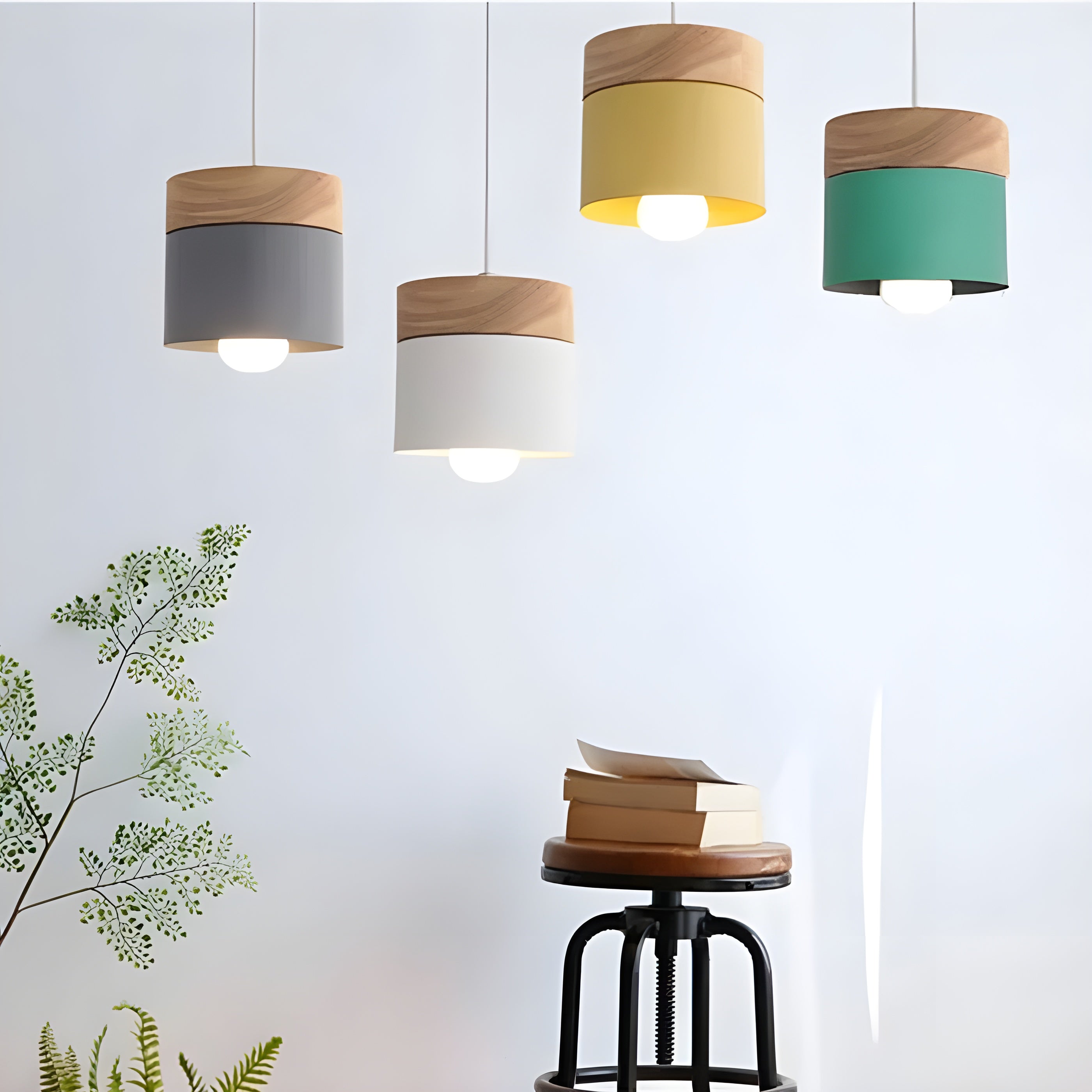 LoftCharm Light - Nordische Holz-Hängelampe