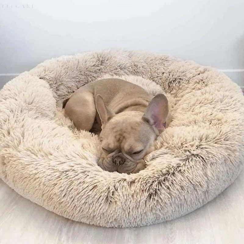 Calmzy – Flauschiges beruhigendes Bett für Haustiere - 40 CM / Beige - Haustierbedarf