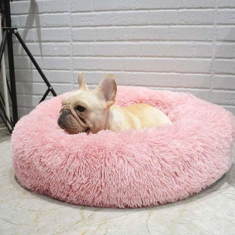 Calmzy – Flauschiges beruhigendes Bett für Haustiere - 40 CM / Rosa - Haustierbedarf