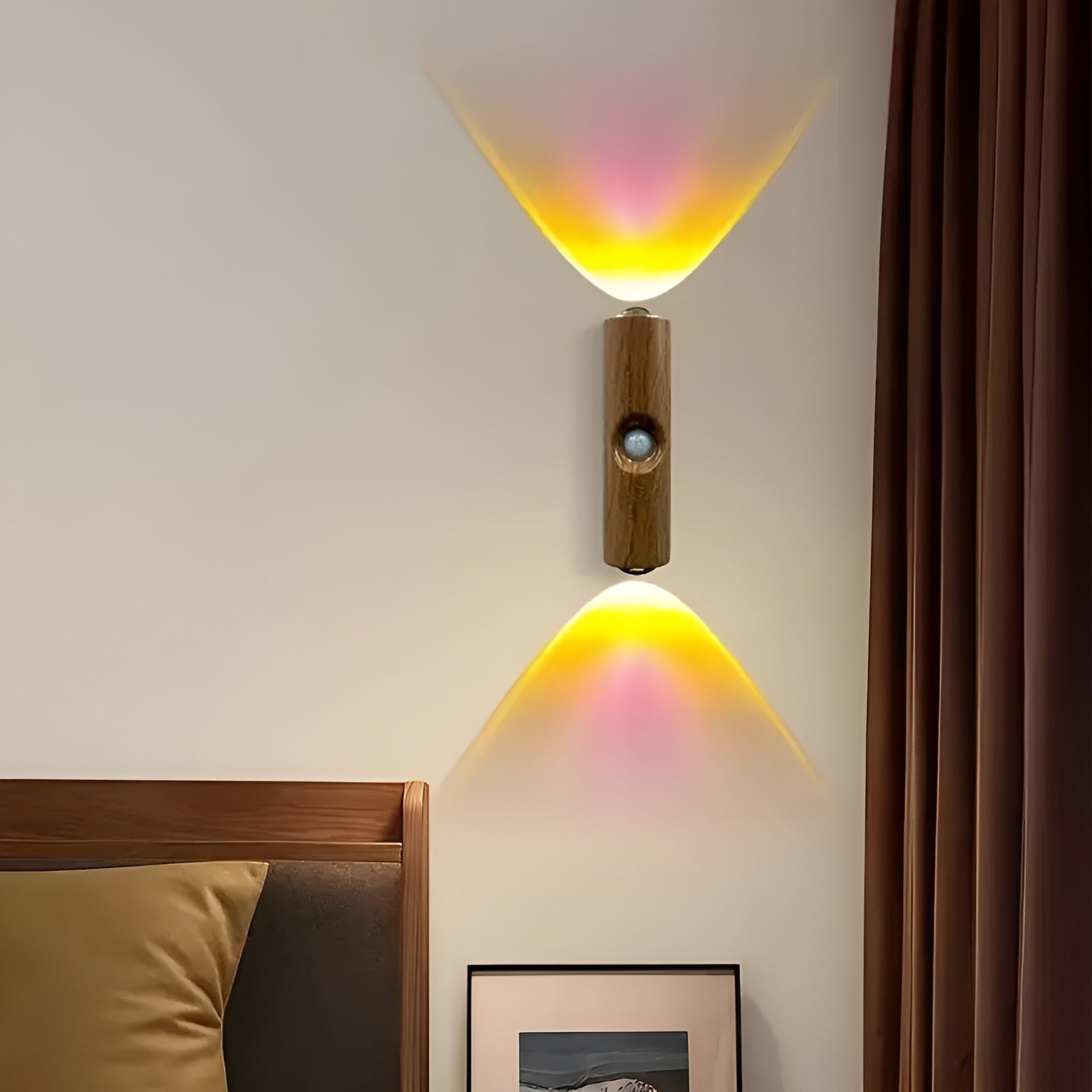 LED-Nachtlicht mit Bewegungssensor (6er-Set) – Dimmbar & RGB | USB-Aufladung, 3 Lichtfarben, Perfekt für Flur, Treppe & Wohnzimmer