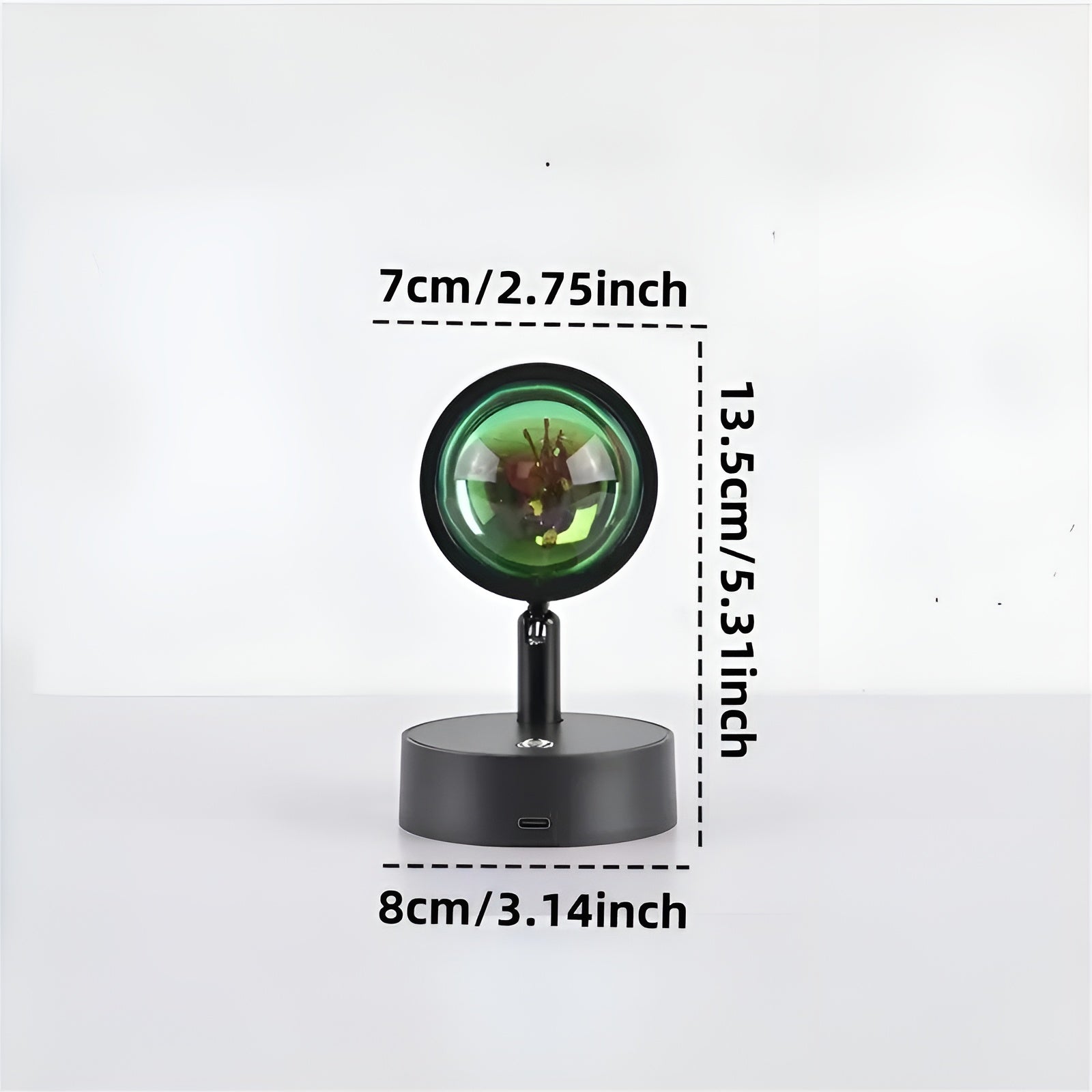 LED-Wandleuchte 360° Drehbar- Atmosphärisches Stimmungslicht,& Dimmbar | USB-Aufladbar für Zuhause