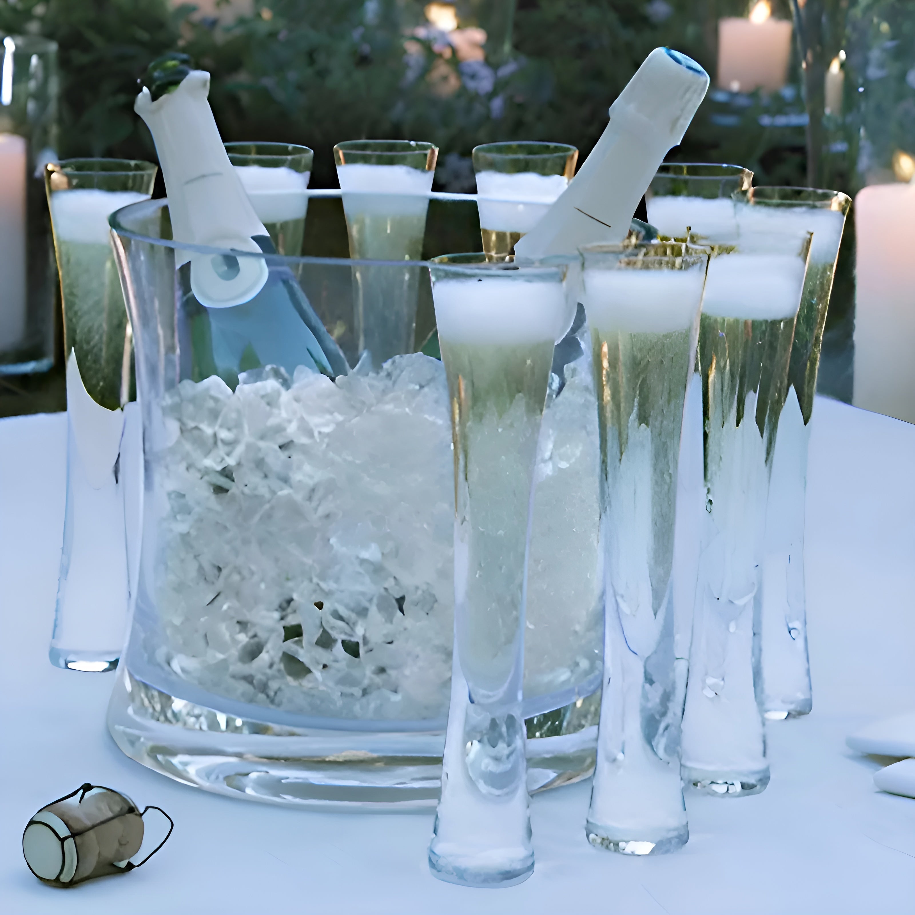 Champagnerflöte aus Glas – Schlankes Elegantes Design | Für prickelnden Genuss bei besonderen Anlässen - Champagnerglas