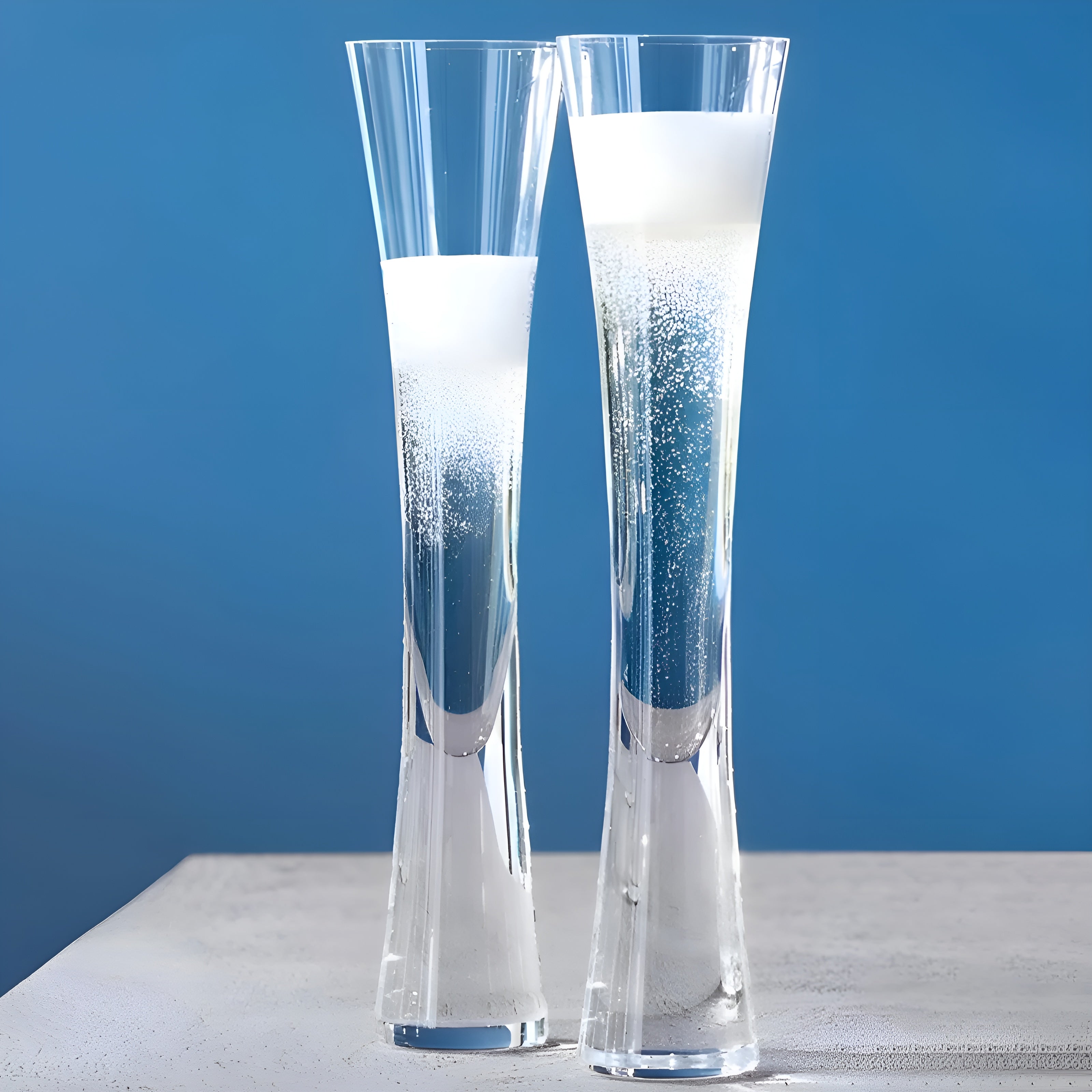 Champagnerflöte aus Glas – Schlankes Elegantes Design | Für prickelnden Genuss bei besonderen Anlässen - Champagnerglas