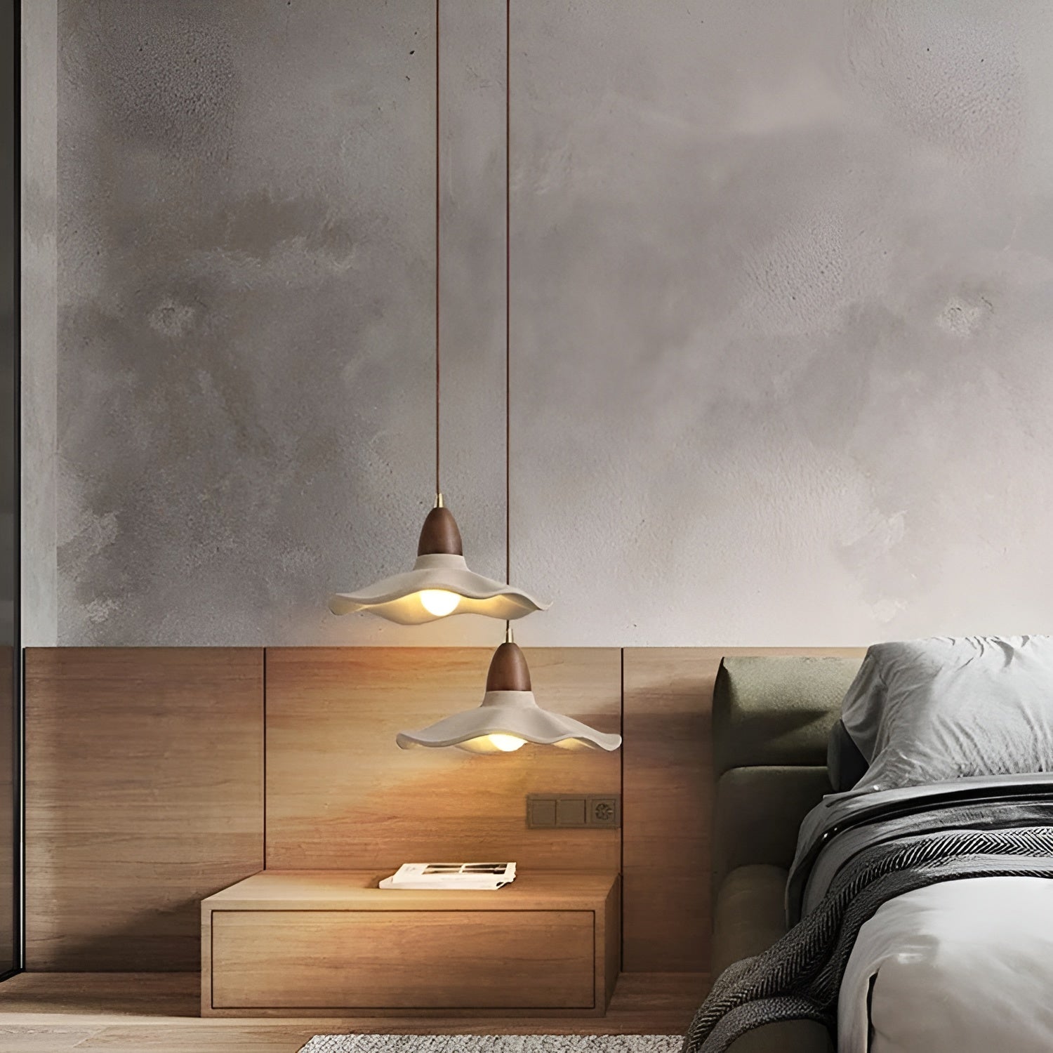 Hängelampe im Japandi-Stil – Dekorativ mit Sakura-Motiv | Perfekt für Wohnzimmer und Essbereich