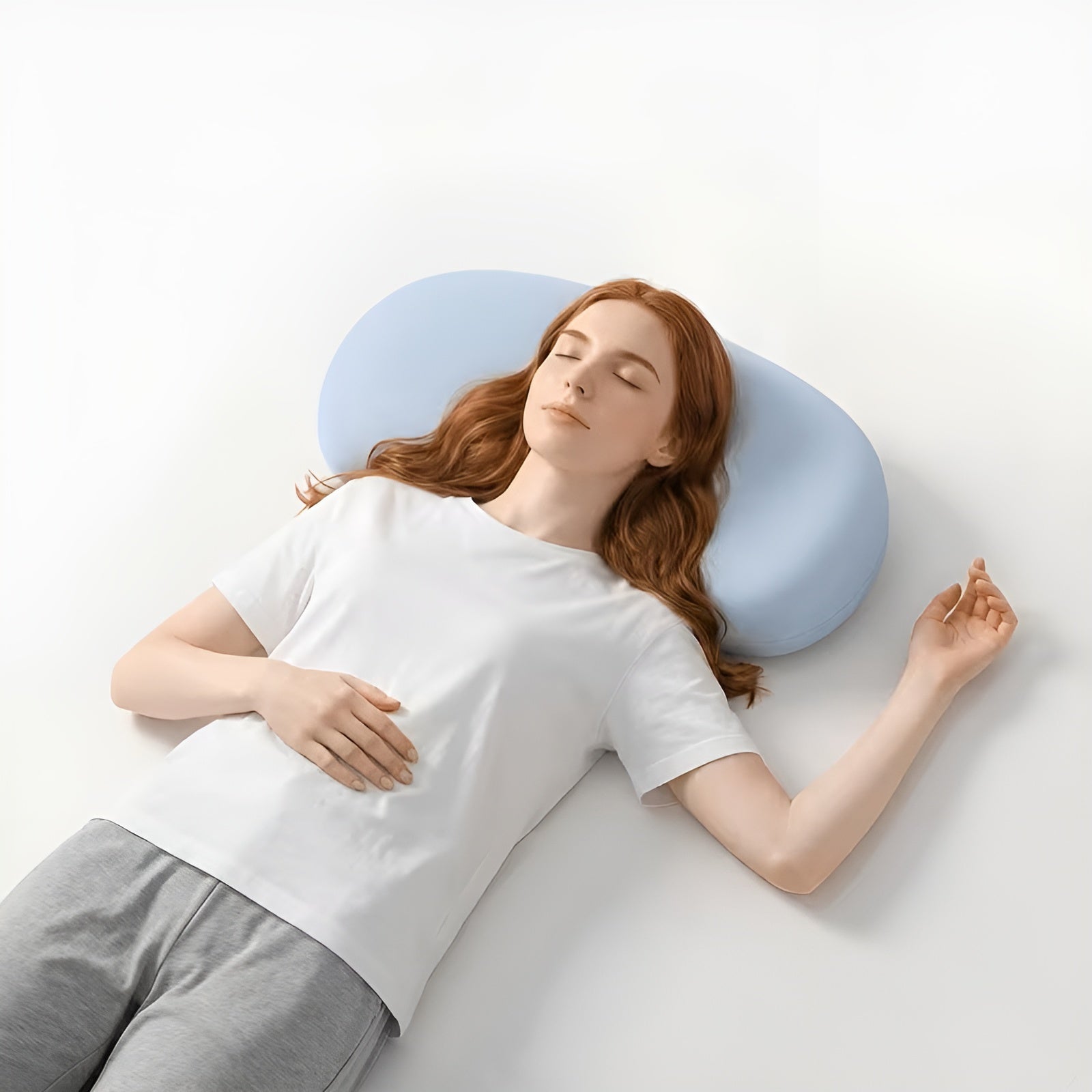 Cloud Ergonomic Nackenkissen – atmungsaktiv und kühlend | Perfekt für Seiten- und Bauchschläfer für den ganzjährigen