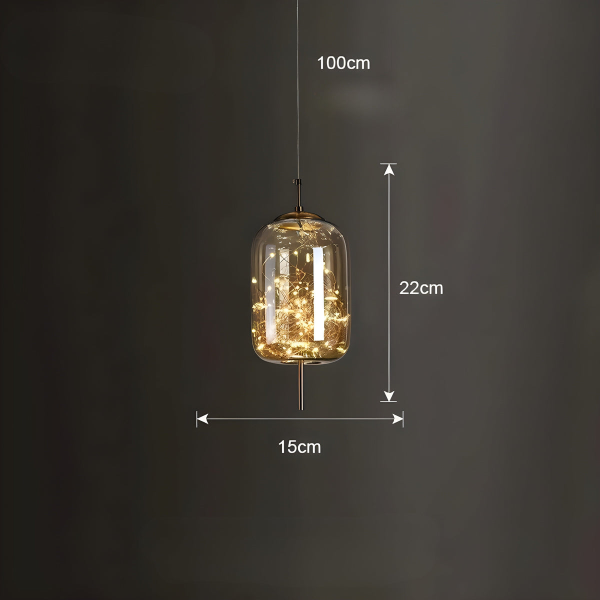 CrystalBeam Light - Moderne LED-Pendelleuchte Sterne - A-Amber / Kaltes Weiß - Pendelleuchte