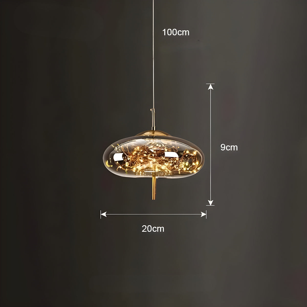 CrystalBeam Light - Moderne LED-Pendelleuchte Sterne - C-Amber / Kaltes Weiß - Pendelleuchte