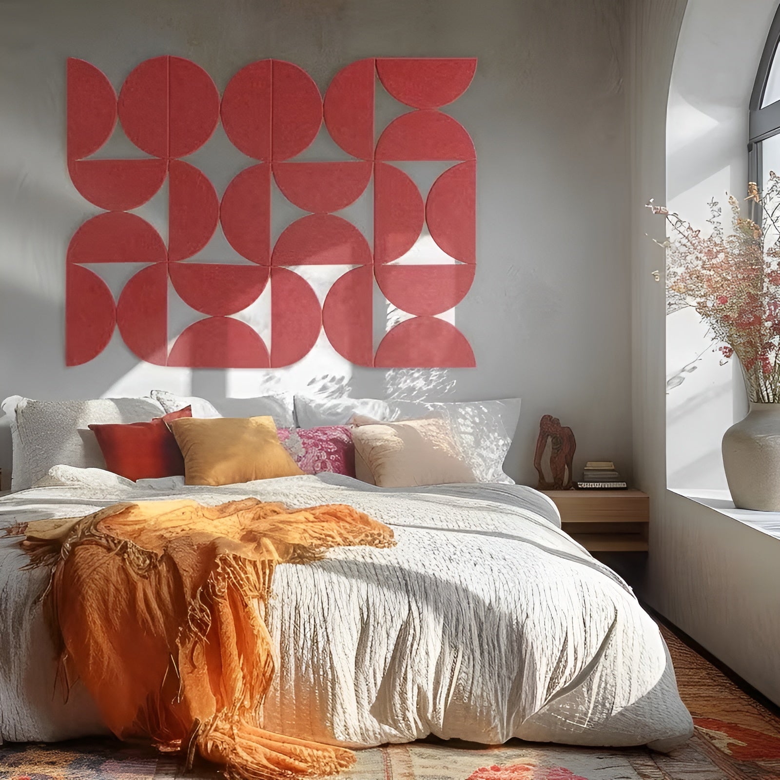 Selbstklebende Filz Wandpaneele 24er Set – Schallabsorbierend und Dekorativ | Moderne Wandgestaltung für Wohnraum