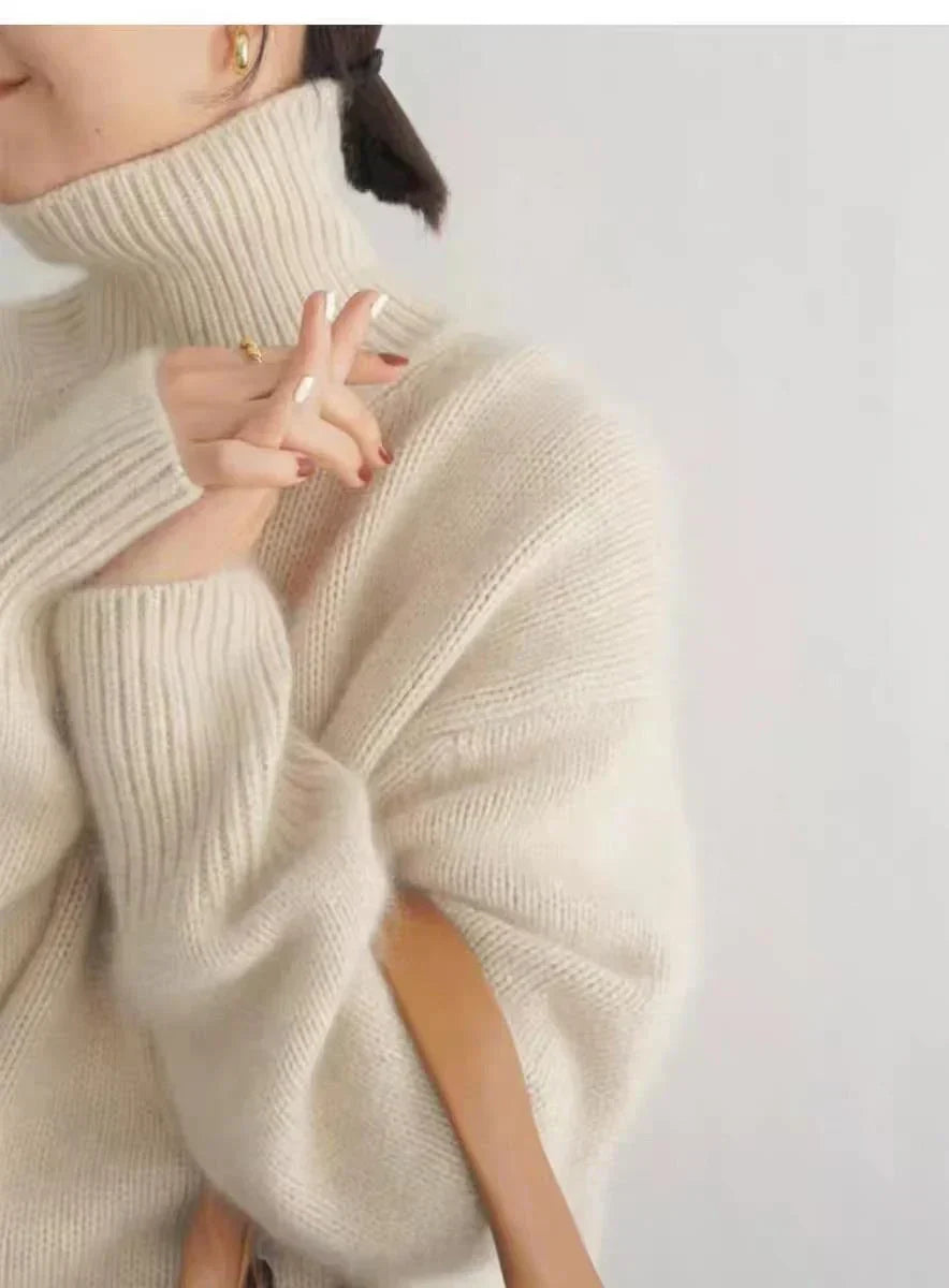 Damen Kaschmir-Rollkragenpullover – Leicht weich und elegant - Pullover & Strickwaren