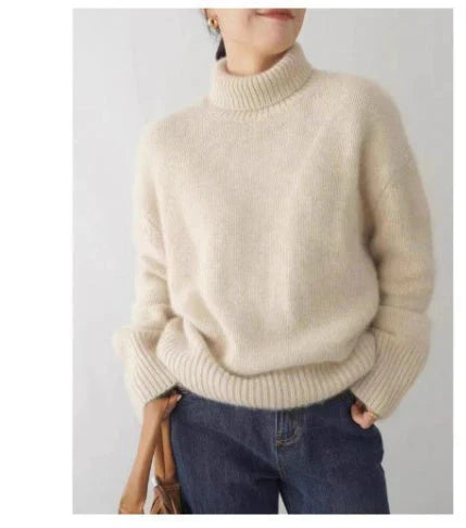Damen Kaschmir-Rollkragenpullover – Leicht weich und elegant - Pullover & Strickwaren
