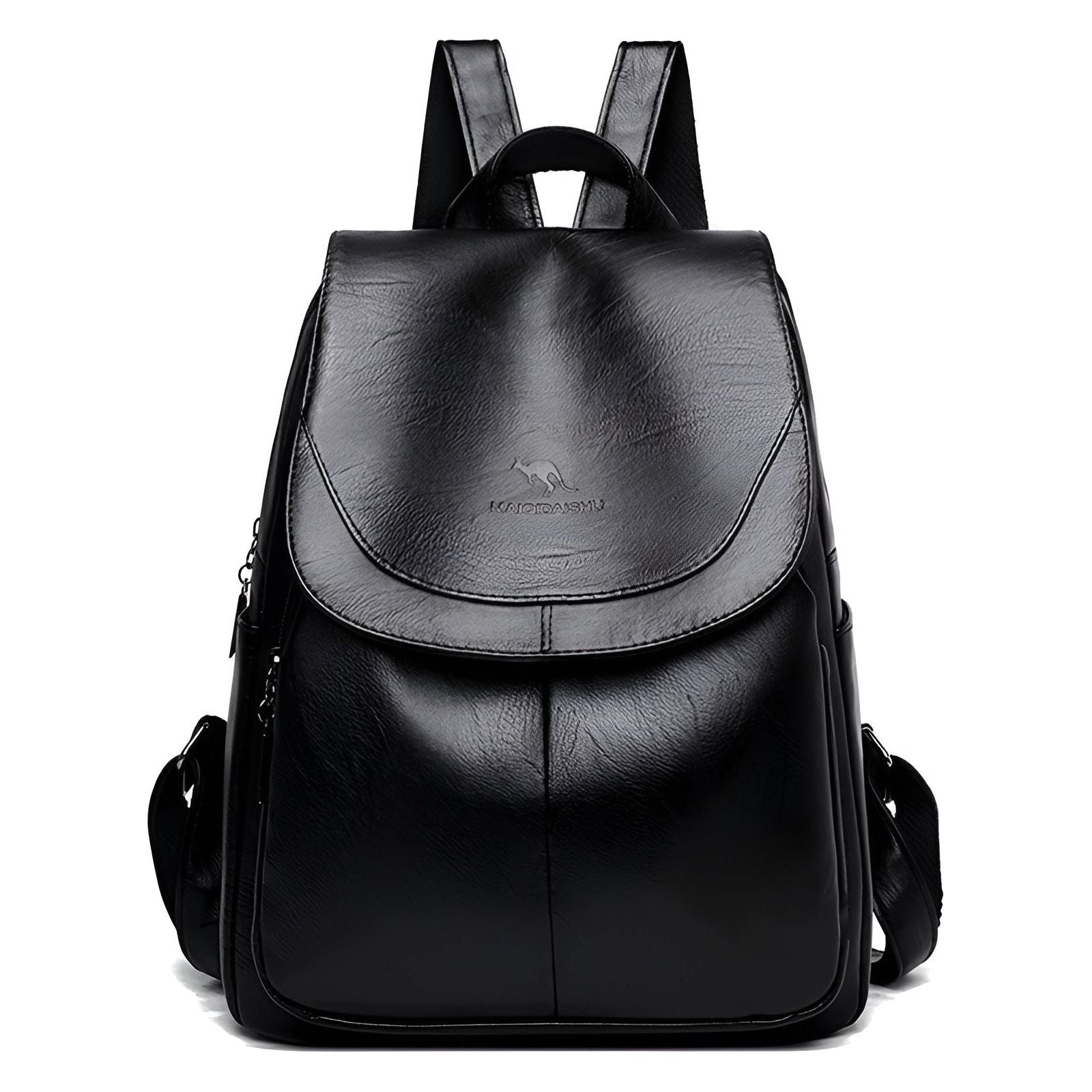 Damen Rucksack aus Leder – Elegant und Praktisch | Perfekt für Alltag und Büro - Schwarz - Rucksack