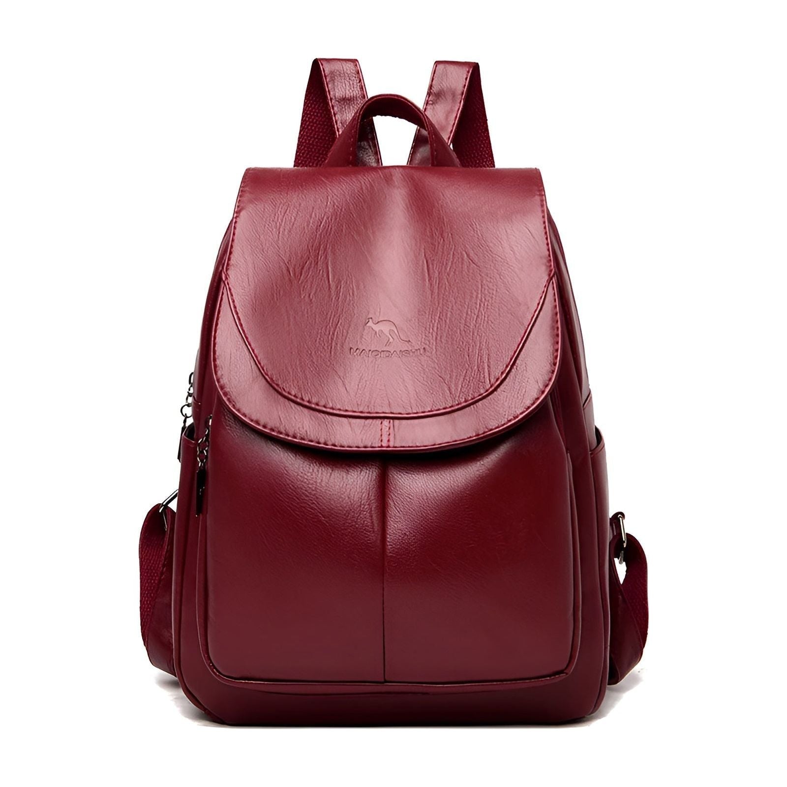 Damen Rucksack aus Leder – Elegant und Praktisch | Perfekt für Alltag und Büro - Rot - Rucksack
