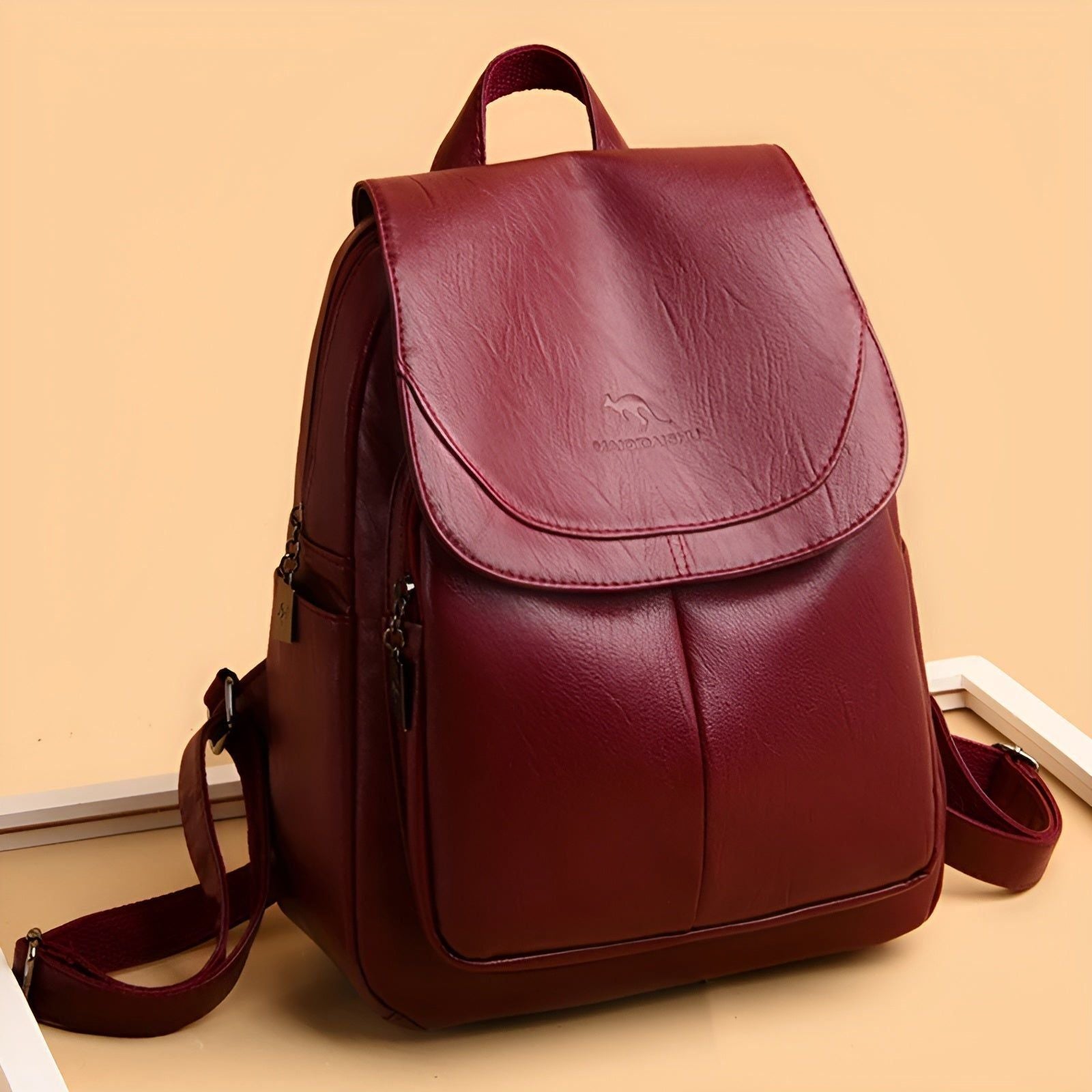 Damen Rucksack aus Leder – Elegant und Praktisch | Perfekt für Alltag und Büro - Rucksack