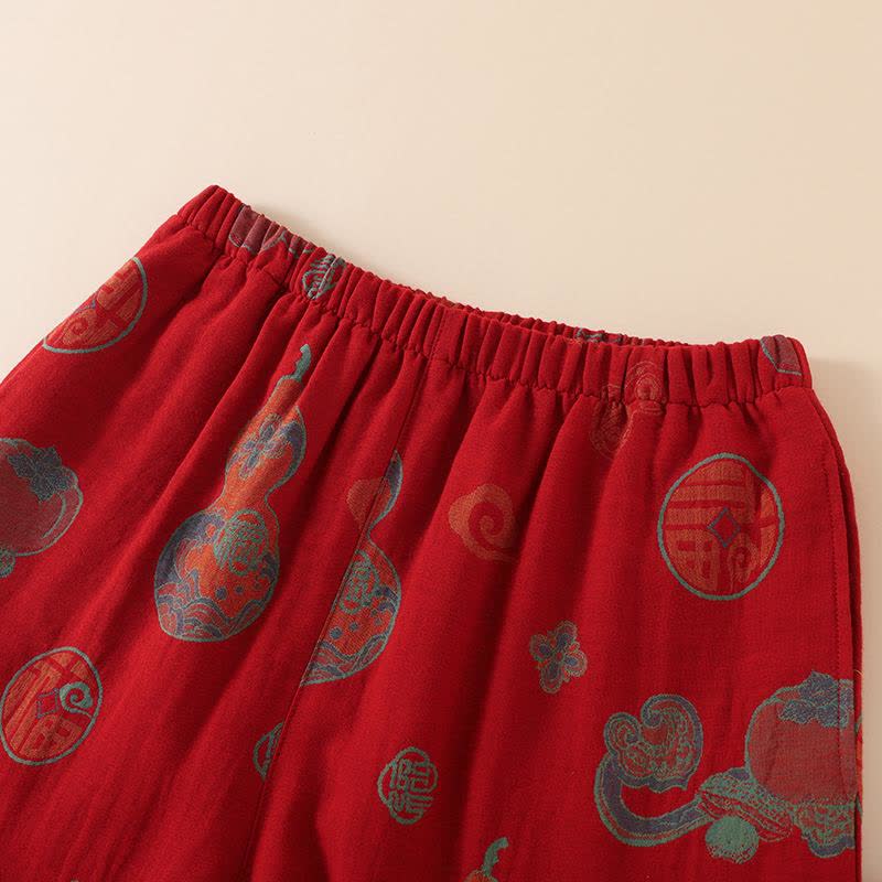 Damen Schlafanzug Baumwolle mit orientalischem Muster - Damen Loungewear