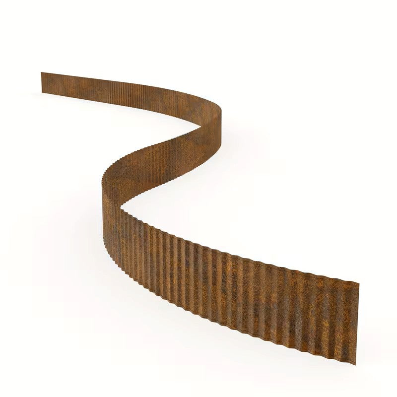 Rasenkante aus verzinktem Stahl – Hochwertige Beetbegrenzung | Stabil und Wetterfest für Garten