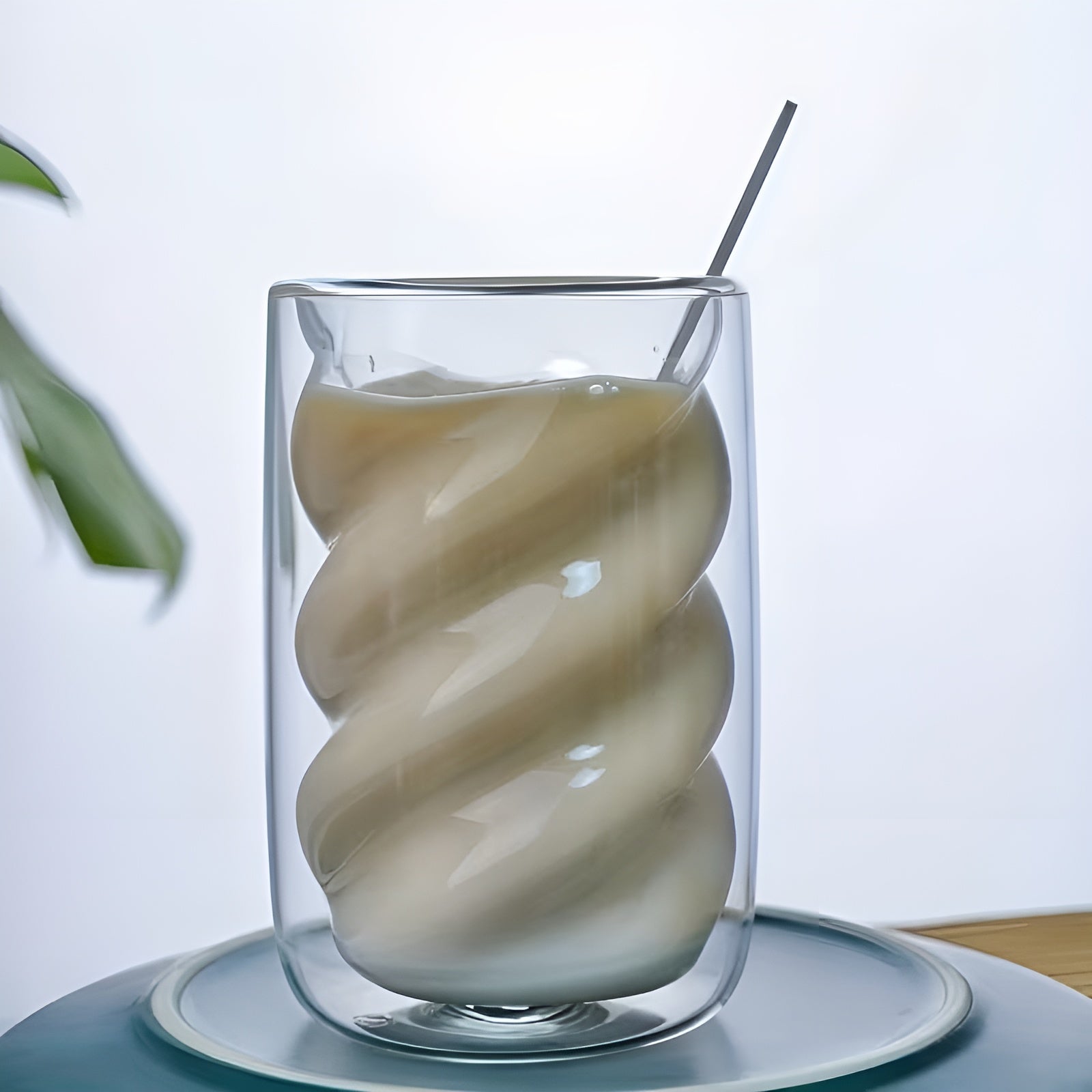 Doppelwandige Spiralgläser im 4er-Set – Hitzebeständig und Isolierend | Ideal für Kaffee Tee und Desserts - Wohnzubehör