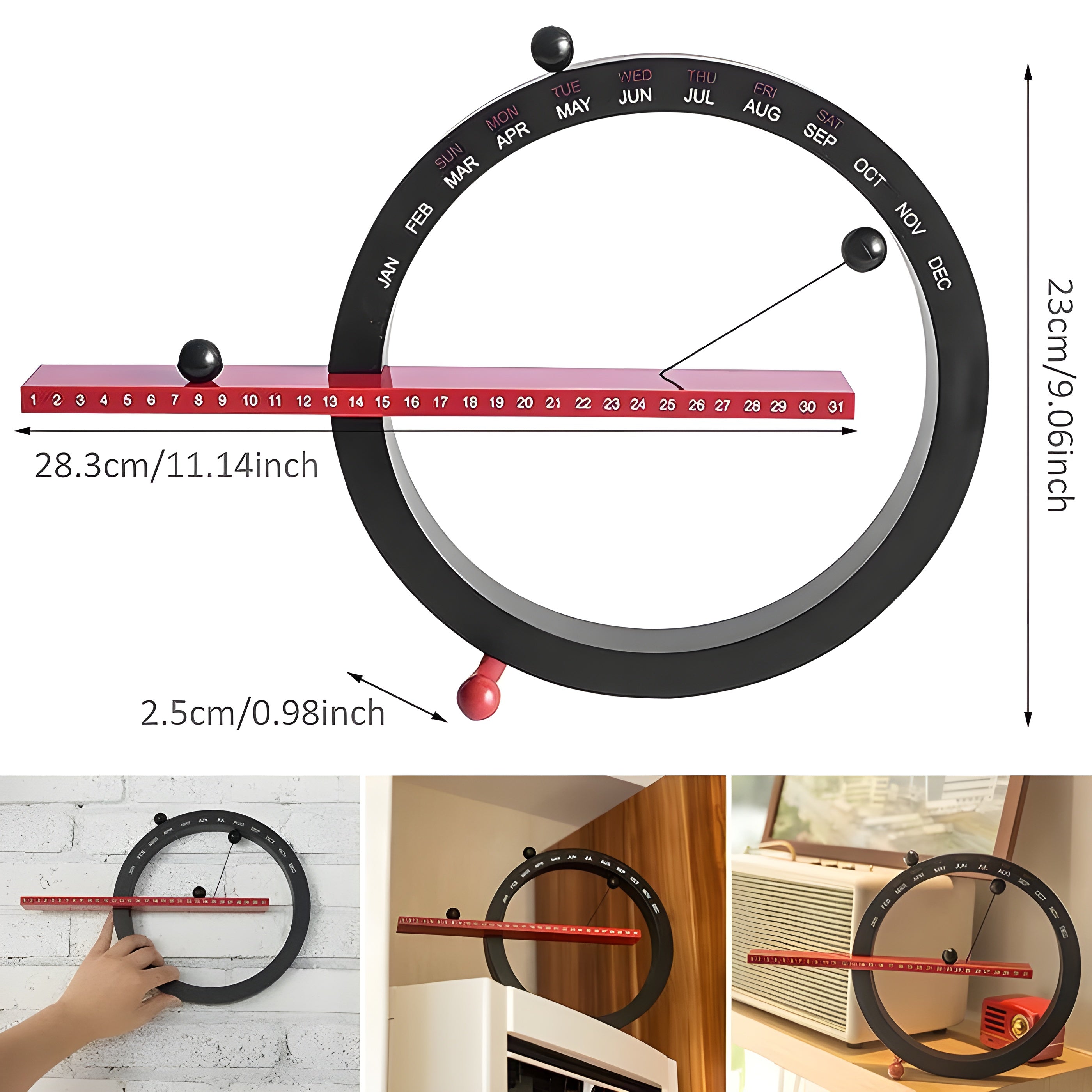 Magnetische Kugeluhr – Kreative und Dekorative Tischuhr mit Weichem Design