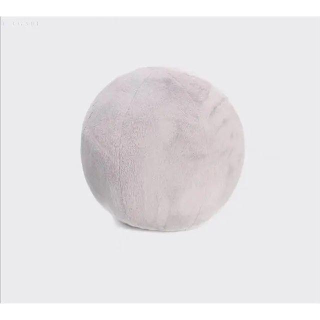 De Farrah Pillow - Nordisches Ball-Plüsch-Kissen - Grau - Kissen