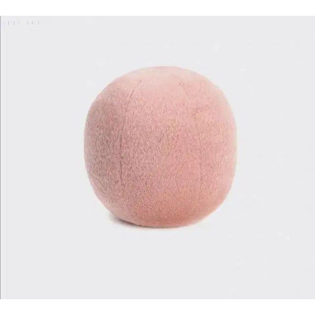 De Farrah Pillow - Nordisches Ball-Plüsch-Kissen - Schuss Plüsch rosa - Kissen