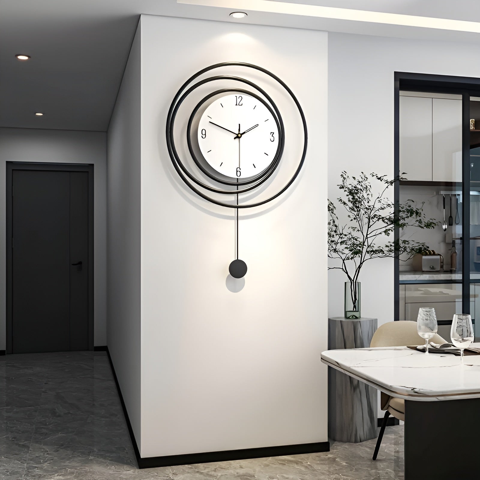 Wanduhr  Metall – Minimalistisches Design für Wohnzimmer oder Büro