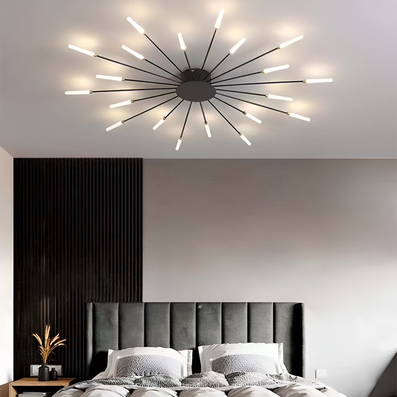 CelestialArc Light - Moderne Feuerwerk LED-Deckenleuchte