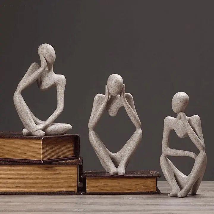 Der Denker | Abstrakte Skulptur - Skulptur