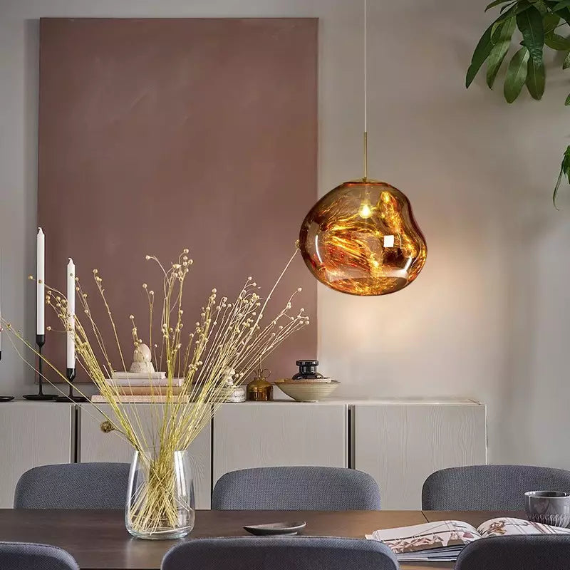 Design Pendelleuchte mit organischer Kugelform – stimmungsvolles Lichtobjekt - Pendelleuchten