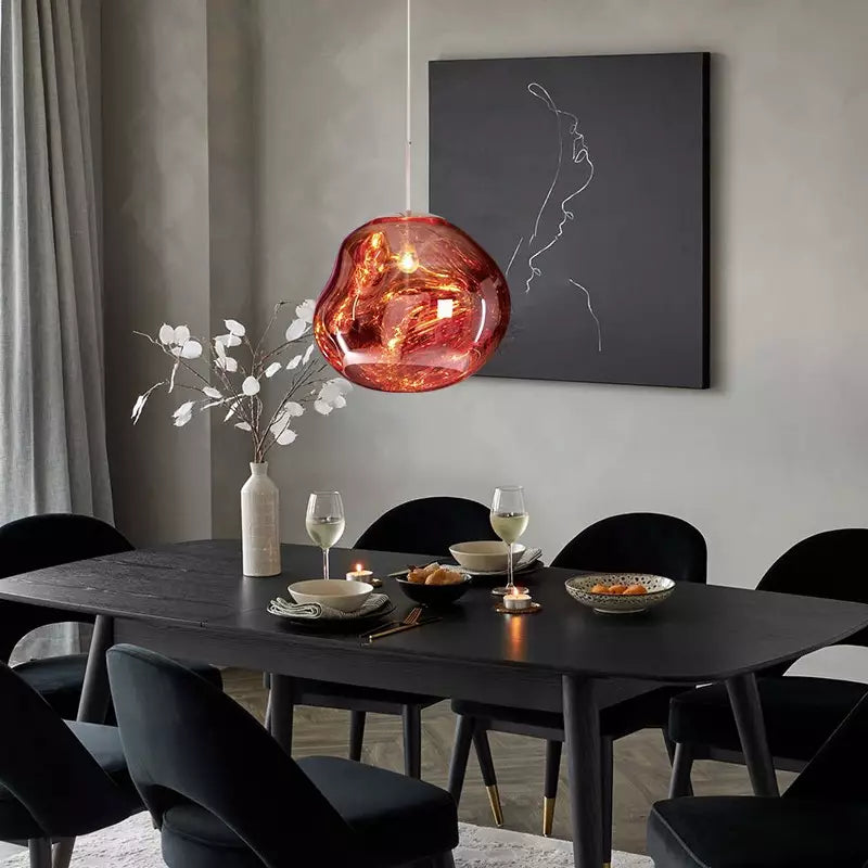 Design Pendelleuchte mit organischer Kugelform – stimmungsvolles Lichtobjekt - Pendelleuchten