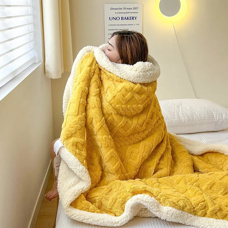 Dicke Winter-Fleece-Decke – weich warm und leicht - Decke