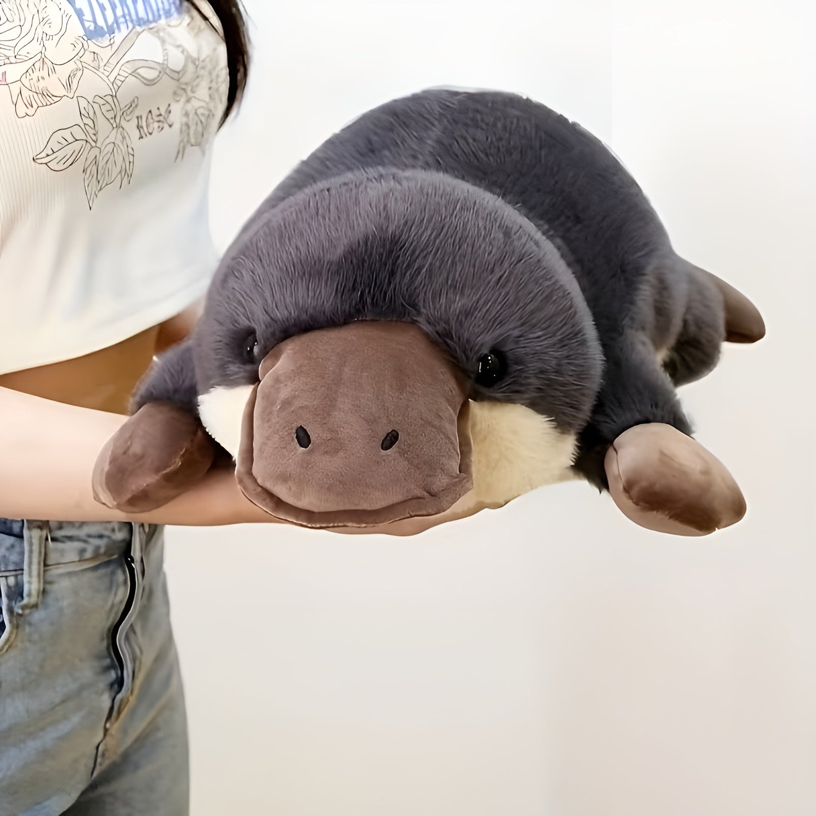 Kuscheliges Schnabeltier Plüschtier – Flauschig & Bequem | Plüschkissen für Zuhause - 100cm/39.37in - Kissen