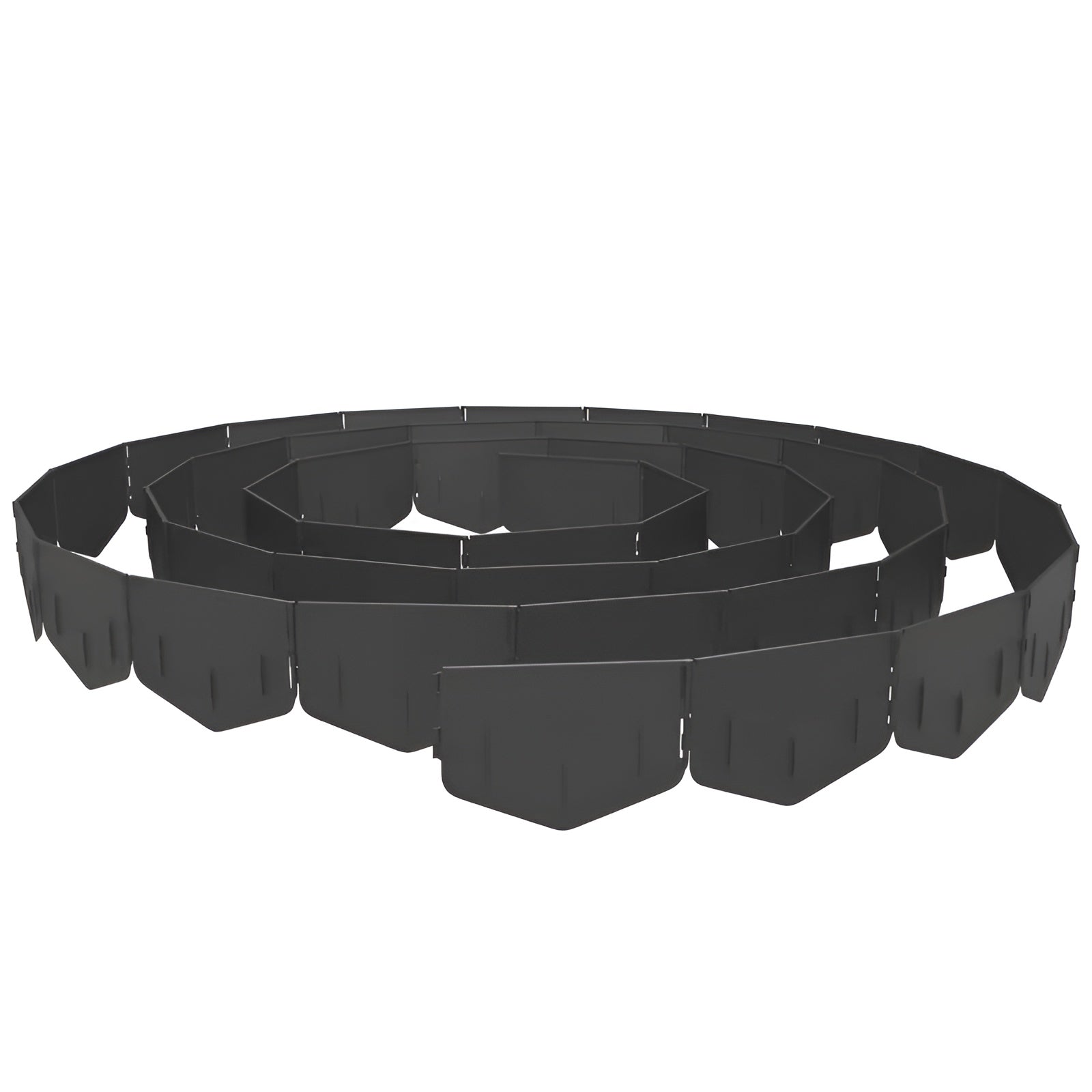 Gartenpalisade aus Kunststoff – Saubere Rasenkanten | Robuste Beeteinfassung für Rasen und Blumenbeet