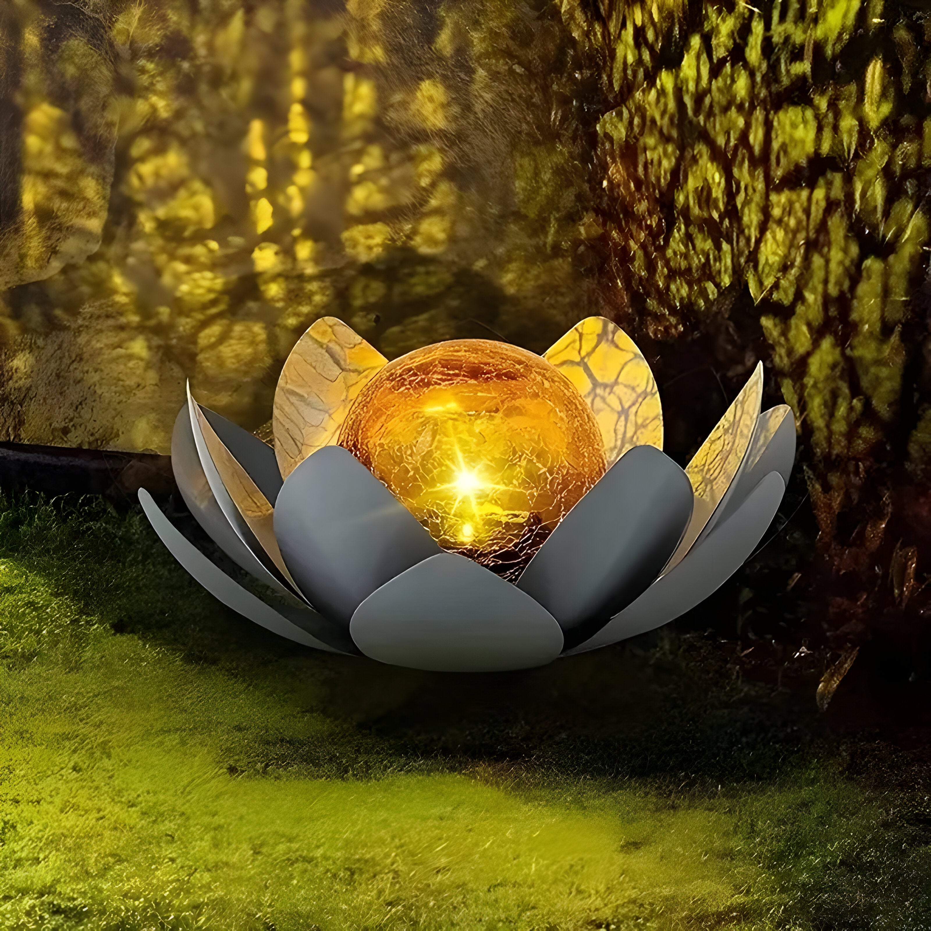 GlowPetal - Solar LED Lotusblumenleuchte